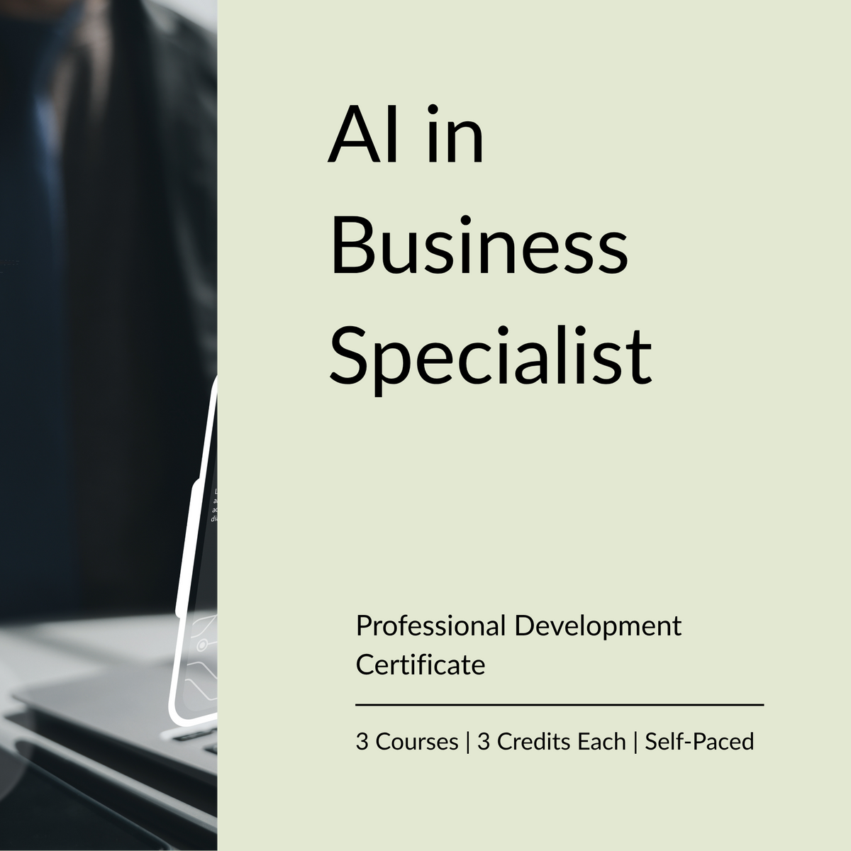 AI in Business Specialist Professional Development Certificate